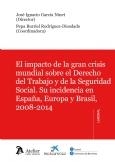 IMPACTO DE LA GRAN CRISIS MUNDIAL SOBRE EL DERECHO DEL TRABAJO Y DE LA SEGURIDAD SOCIAL. SU INCIDENCIA EN ESPAÑA, EUROPA Y BRASIL 2008-2014 | 9788415690481 | GARCIA NINET,JOSE IGNACIO BURRIEL RODRIGUEZ-DIOSDADO,PEPA