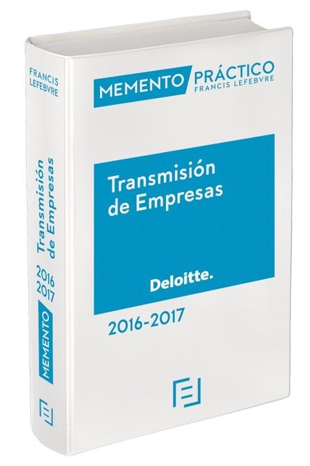 MEMENTO PRACTICO TRANSMISION DE EMPRESAS 2016-2017 | 9788416612369 | LEFEBVRE-EL DERECHO