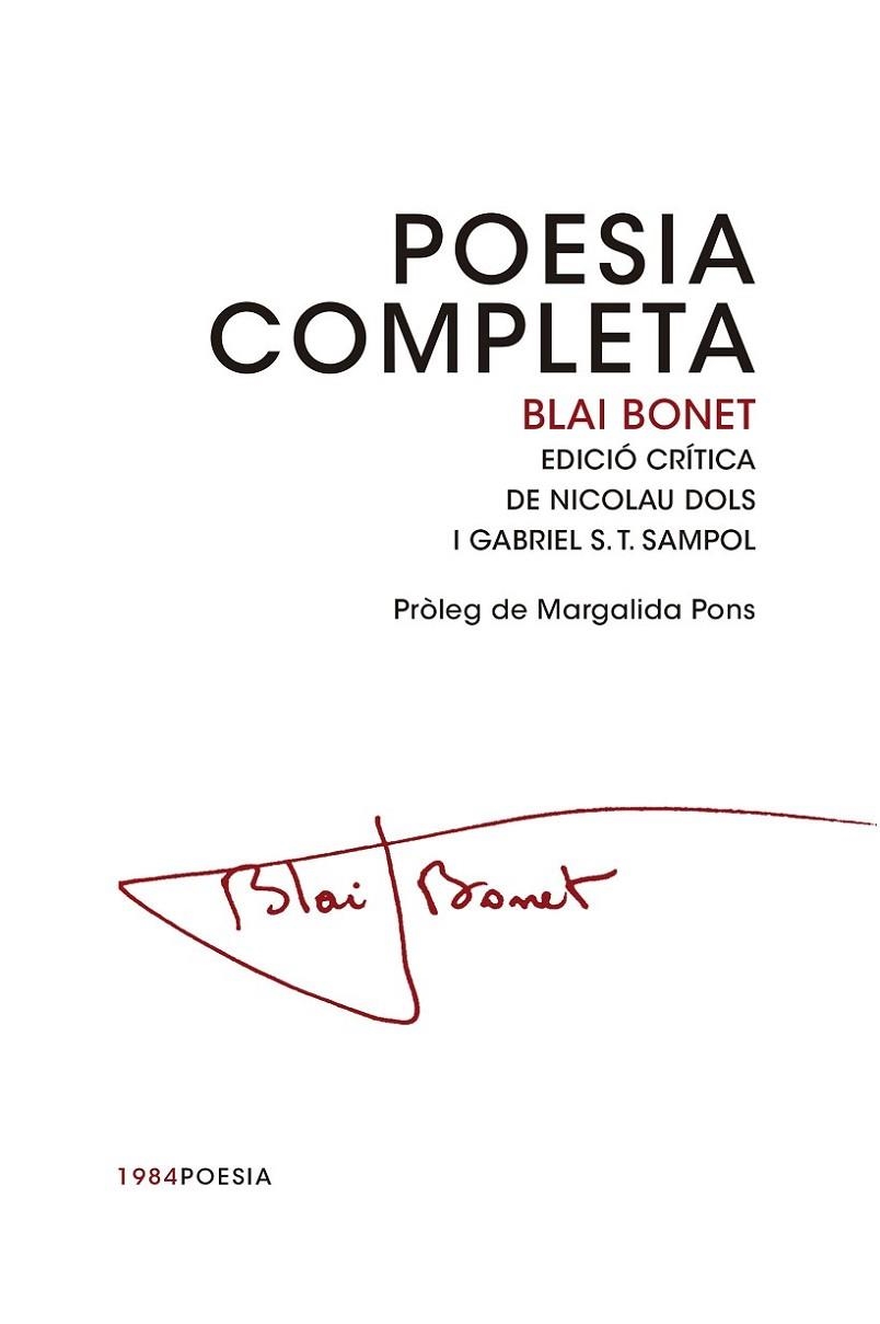 POESIA COMPLETA | 9788415835462 | BONET,BLAI