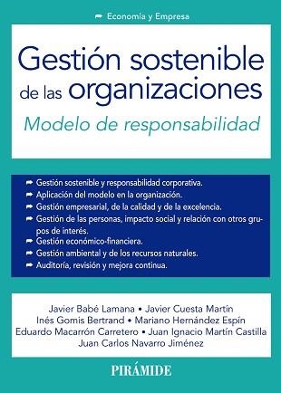 GESTION SOSTENIBLE DE LAS ORGANIZACIONES. MODELO DE RESPONSABILIDAD | 9788436834932 | VVAA