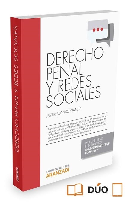 REDES SOCIALES Y DERECHO PENAL | 9788490983263 | ALONSO GARCIA,JAVIER