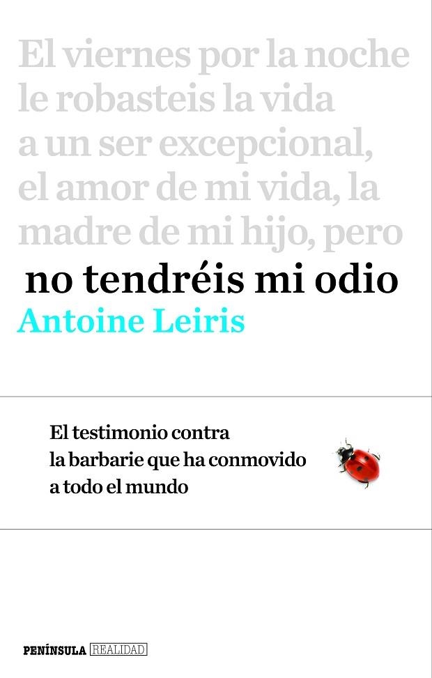 NO TENDREIS MI ODIO | 9788499425368 | LEIRIS,ANTOINE