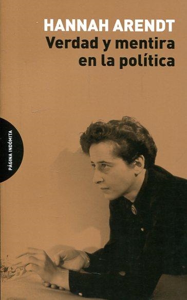 VERDAD Y MENTIRA EN LA POLITICA | 9788494481673 | ARENDT,HANNAH