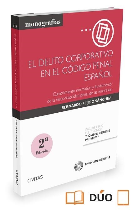 DELITO CORPORATIVO EN EL CODIGO PENAL ESPAÑOL | 9788447053315 | FEIJOO SANCHEZ,BERNARDO J