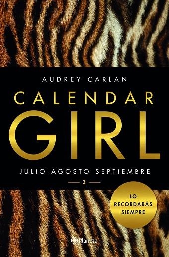 CALENDAR GIRL 3 JULIO AGOSTO SEPTIEMBRE | 9788408159636 | CARLAN,AUDREY