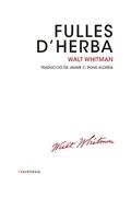 FULLES D,HERBA. TRADUCCIO DE JAUME C. PONS ALORDA | 9788415835301 | WHITMAN,WALT