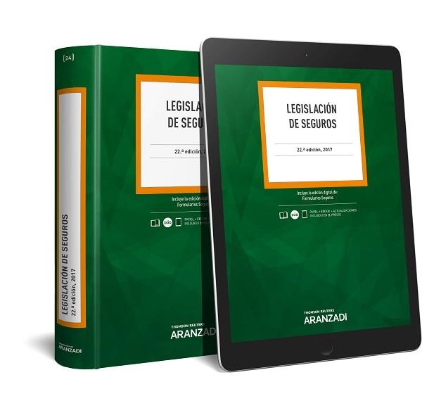 LEGISLACIÓN DE SEGUROS (PAPEL + E-BOOK) | 9788491524892 | ARANZADI, DEPARTAMENTO EDITORIAL