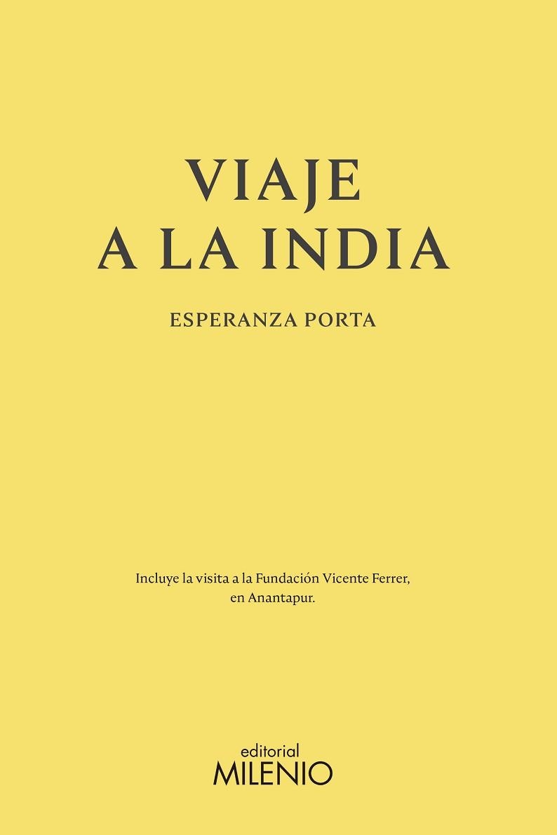 VIAJE A LA INDIA | 9788497437974 | PORTA VICENTE, ESPERANZA