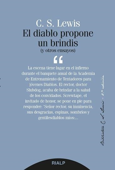 EL DIABLO PROPONE UN BRINDIS | 9788432147593 | LEWIS,C.S.