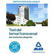 TEST DEL TEMARI TRANSVERSAL PER A TOTES LES CATEGORIES | 9788414219089