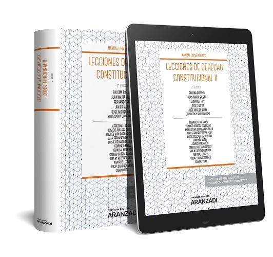 LECCIONES DE DERECHO CONSTITUCIONAL 2 | 9788491973522 | BIGLINO,PALOMA / JUAN MARIA BILBAO / FERNANDO REY / JAVIER MATIA / JOSE MIGUEL VIDAL