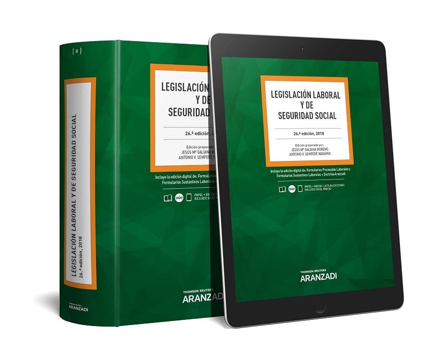 LEGISLACIÓN LABORAL Y DE SEGURIDAD SOCIAL | 9788491972815 | GALIANA MORENO, JESÚS Mª/SEMPERE NAVARRO, ANTONIO V.