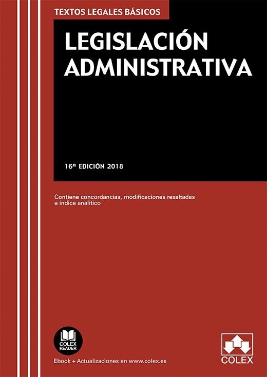 LEGISLACIÓN ADMINISTRATIVA | 9788417135874 | EDITORIAL COLEX S.L.