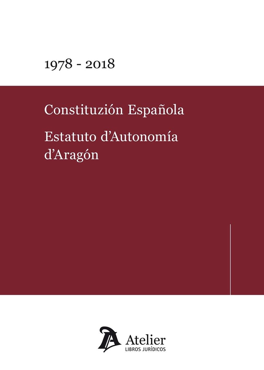 CONSTITUZIÓN ESPAÑOLA. ESTATUTO D\'AUTONOMÍA D\' ARAGÓN. | 9788417466343