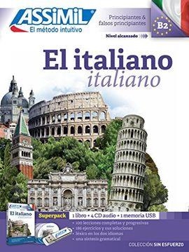 EL ITALIANO. NIVEL B2 PRINCIPIANTES. LIBRO + 4 CD´S + MEMORIA USB | 9782700581072