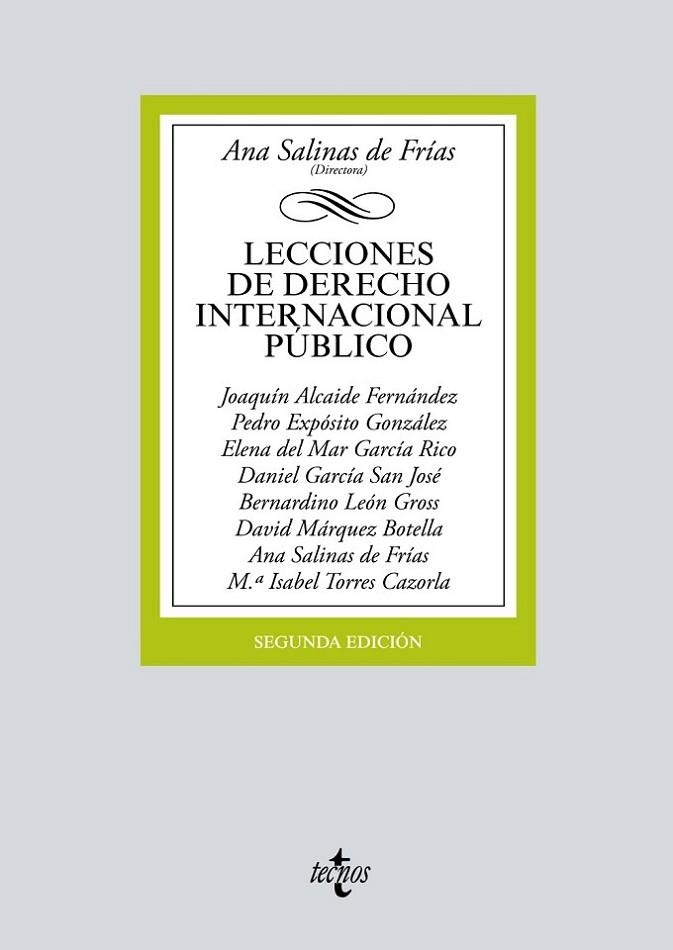 LECCIONES DE DERECHO INTERNACIONAL PÚBLICO | 9788430976508 | SALINAS DE FRÍAS, ANA/ALCAIDE FERNÁNDEZ, JOAQUÍN/EXPÓSITO GONZÁLEZ, PEDRO/GARCIA RICO, ELENA DEL MAR