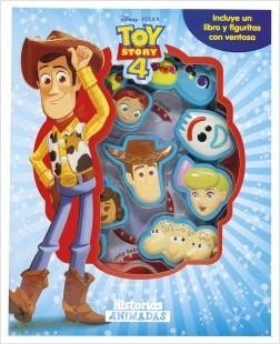 TOY STORY 4. HISTORIAS ANIMADAS INCLUYE UN LIBRO Y FIGURITAS CON VENTOSA | 9788417529444 | DISNEY