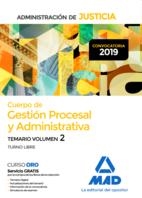 TEMARIO 2 CUERPO DE GESTIÓN PROCESAL Y ADMINISTRATIVA DE LA ADMINISTRACIÓN DE JUSTICIA (TURNO LIBRE) | 9788414227541