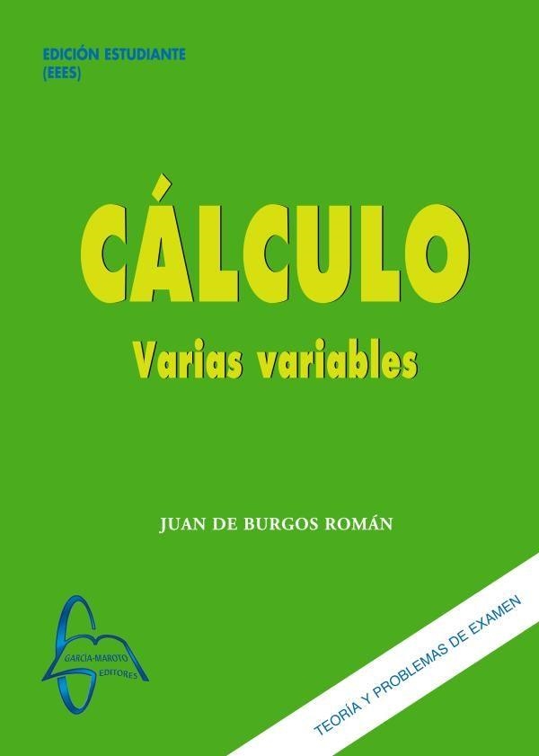 CÁLCULO. VARIAS VARIABLES | 9788416806676 | DE BURGOS ROMÁN, JUAN