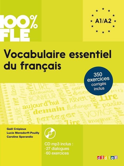 VOCABULAIRE ESSENTIEL DU FRANÇAIS: A1-A2 (+CD) | 9782278083404 | AA.VV.