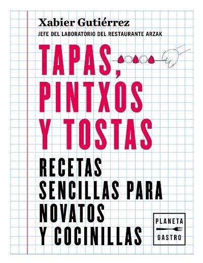 TAPAS, PINTXOS Y TOSTAS.  RECETAS SENCILLAS PARA NOVATOS Y COCINILLAS | 9788408219187 | GUTIÉRREZ, XABIER