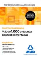 TEST COMENTADOS PARA OPOSICIONES DE LA CONSTITUCIÓN ESPAÑOLA. 1000 PREGUNTAS TIPO TEST COMENTADAS | 9788414231760 | USERO LÓPEZ, JUAN CARLOS/CARRILLO PARDO, CLARA INÉS/TORRES FONSECA, FRANCISCO JESÚS/ROJO FRANCO, ENC