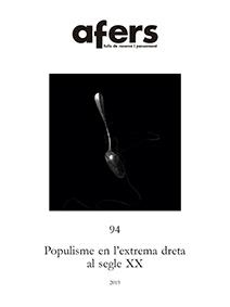 POPULISME EN L'EXTREMA DRETA AL SEGLE XX. REVISTA AFERS | 9788416260812 | PUBILL BRUGUES, JOAN