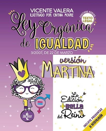 LEY ORGÁNICA DE IGUALDAD. VERSIÓN MARTINA. 3/2007, DE 22 DE MARZO. TEXTO LEGAL. INCLUYE AUDIOS Y PREGUNTAS DE AUTOEVALUACIÓ | 9788430978922 | VALERA, VICENTE