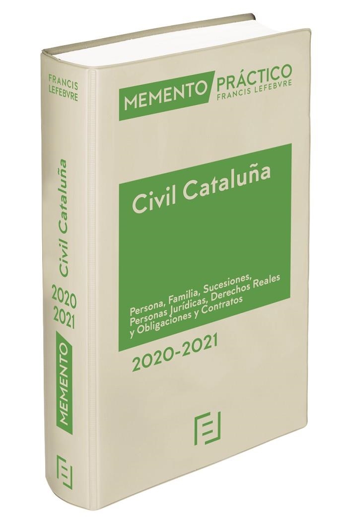 MEMENTO CIVIL CATALUÑA 2020-2021. PERSONA, FAMILIA, SUCESIONES, PERSONAS JURÍDICAS, DERECHOS REALES, OBLIGACIONES | 9788418190148 | LEFEBVRE-EL DERECHO