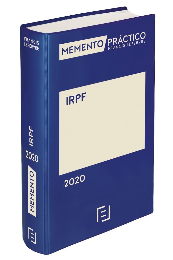 MEMENTO IRPF 2020 | 9788417985998 | LEFEBVRE-EL DERECHO