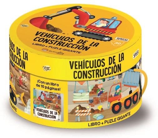 VEHICULOS PARA OBRAS. LIBRO + PUZZLE GIGANTE 30 PZS | 9788418127137 | M. GAULE