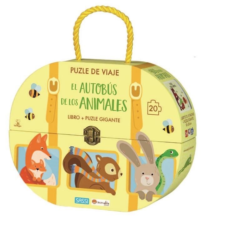 EL AUTOBUS DE LOS ANIMALES. LIBRO + PUZLE GIGANTE 20 PZS | 9788418127106 | E. TOMÈ, G. MENEGUZZO