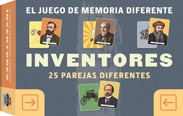 JUEGO DE MEMORIA DIFERENTE INVENTORES 25 PAREJAS DIFERENTES | 9789463594905