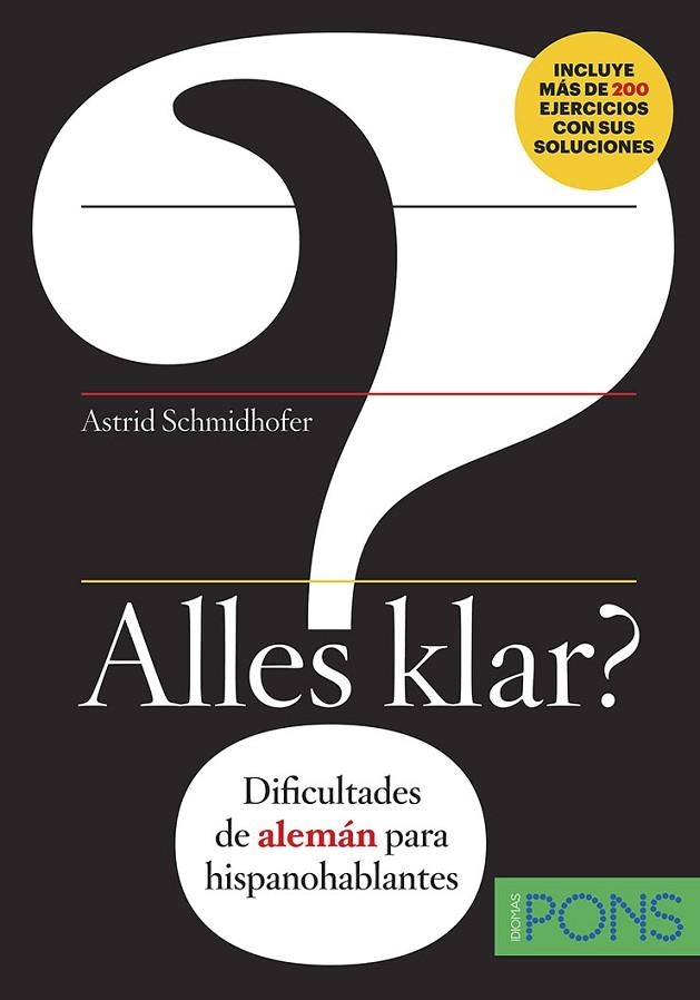 ALLES KLAR? DIFICULTADES DE ALEMAN PARA HISPANOHABLANTES | 9788416782291 | SCHMIDHOFER, ASTRID