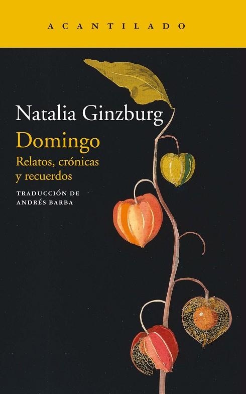 DOMINGO. RELATOS, CRONICAS Y RECUERDOS | 9788418370151 | GINZBURG, NATALIA