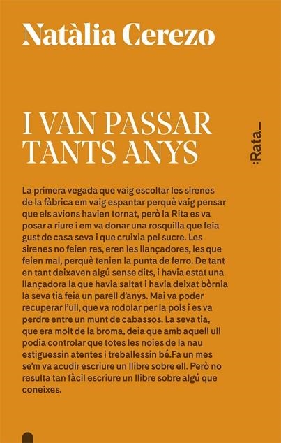 I VAN PASSAR TANTS ANYS | 9788416738045 | CEREZO, NATÀLIA