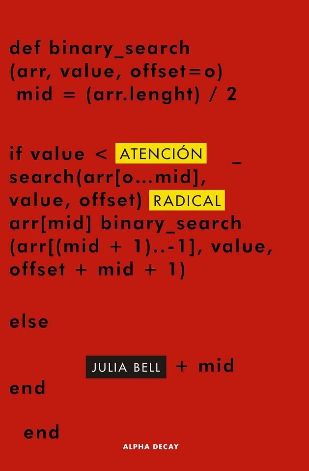 ATENCIÓN RADICAL | 9788412290196 | BELL, JULIA