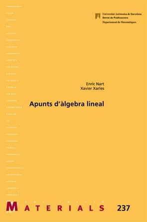 APUNTS D'ALGEBRA LINIAL | 9788449066320 | NART, ENRIC