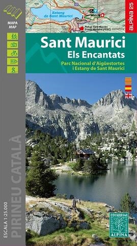 SANT MAURICI 1:25.000 ELS ENCANTATS -ALPINA | 9788480908603 | ALPINA EDITORIAL