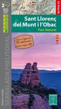 SANT LLORENÇ DEL MUNT I L'OBAC PARC NATURAL 1:25.000 (SERRALADA PRELITORAL) | 9788480908573