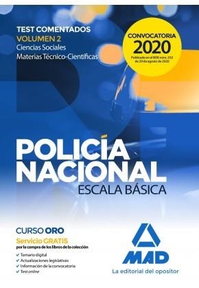 POLICÍA NACIONAL ESCALA BÁSICA. TEST COMENTADOS VOLUMEN 2 CIENCIAS SOCIALES Y MA | 9788414239841 | RODRÍGUEZ YERGO, ANTONIO