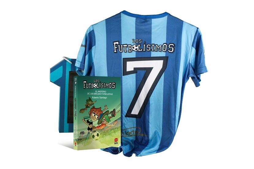 PACK FUTBOLISIMOS CAMISETA + LIBRO EL MISTERIO DE LAS BRUJAS FUTBOLISTAS | 9788413922294 | SANTIAGO, ROBERTO