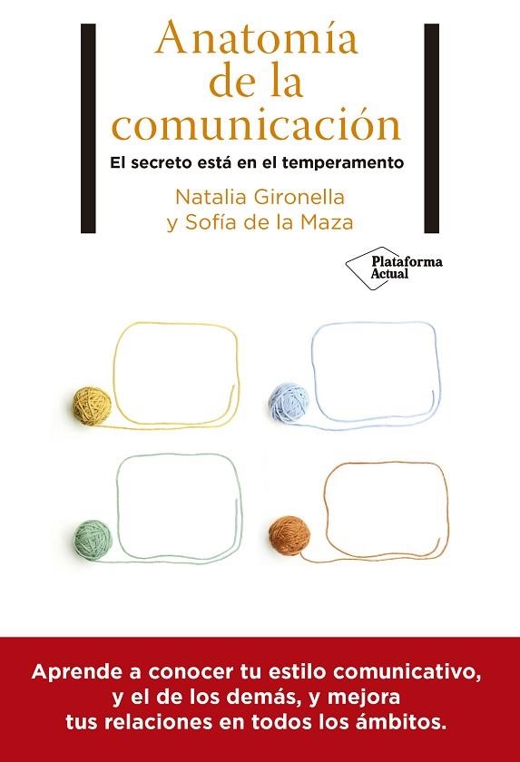 ANATOMÍA DE LA COMUNICACIÓN. EL SECRETO ESTA EN EL TEMPERAMENTO | 9788418582684 | GIRONELLA, NATALIA/DE LA MAZA, SOFÍA