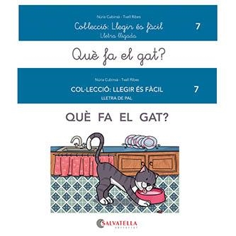 QUÈ FA EL GAT? LLEGIR ÉS FÀCIL 7 LLETRA LLIGADA/PAL | 9788418427473 | CUBINSÀ ADSUAR, NÚRIA