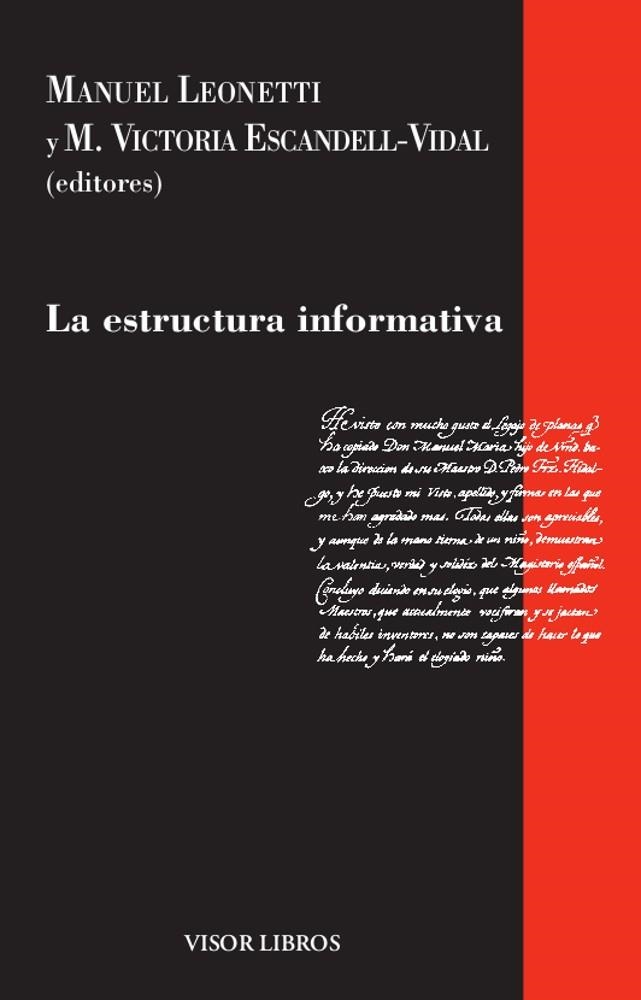 LA ESTRUCTURA INFORMATIVA | 9788498956412 | LEONETTI, MANUEL/ESCANDELL/Mª VICTORIA