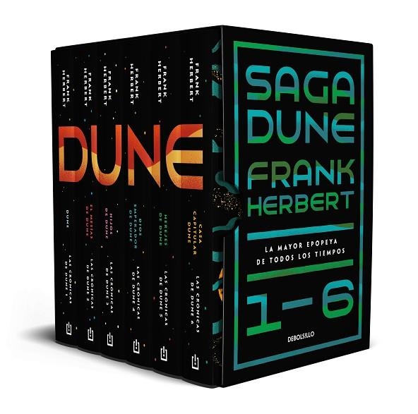 PACK SAGA DUNE (DUNE | EL MESÍAS DE DUNE | HIJOS DE DUNE | DIOS EMPERADOR DE DUNE / HEREJES DE DUNE / CASA CAPITULAR DUNE) | 9788466361897 | HERBERT, FRANK