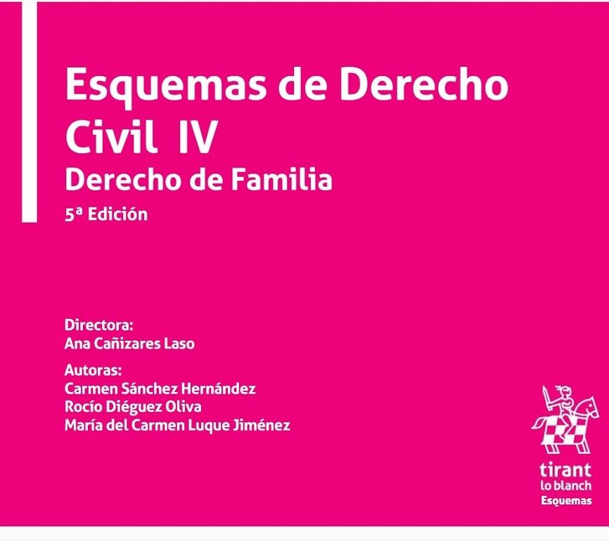 ESQUEMAS DE DERECHO CIVIL IV DERECHO DE FAMILIA 5ª EDICIÓN TOMO XXXVII | 9788411130691 | SÁNCHEZ HERNÁNDEZ,CARMEN/Y OTROS