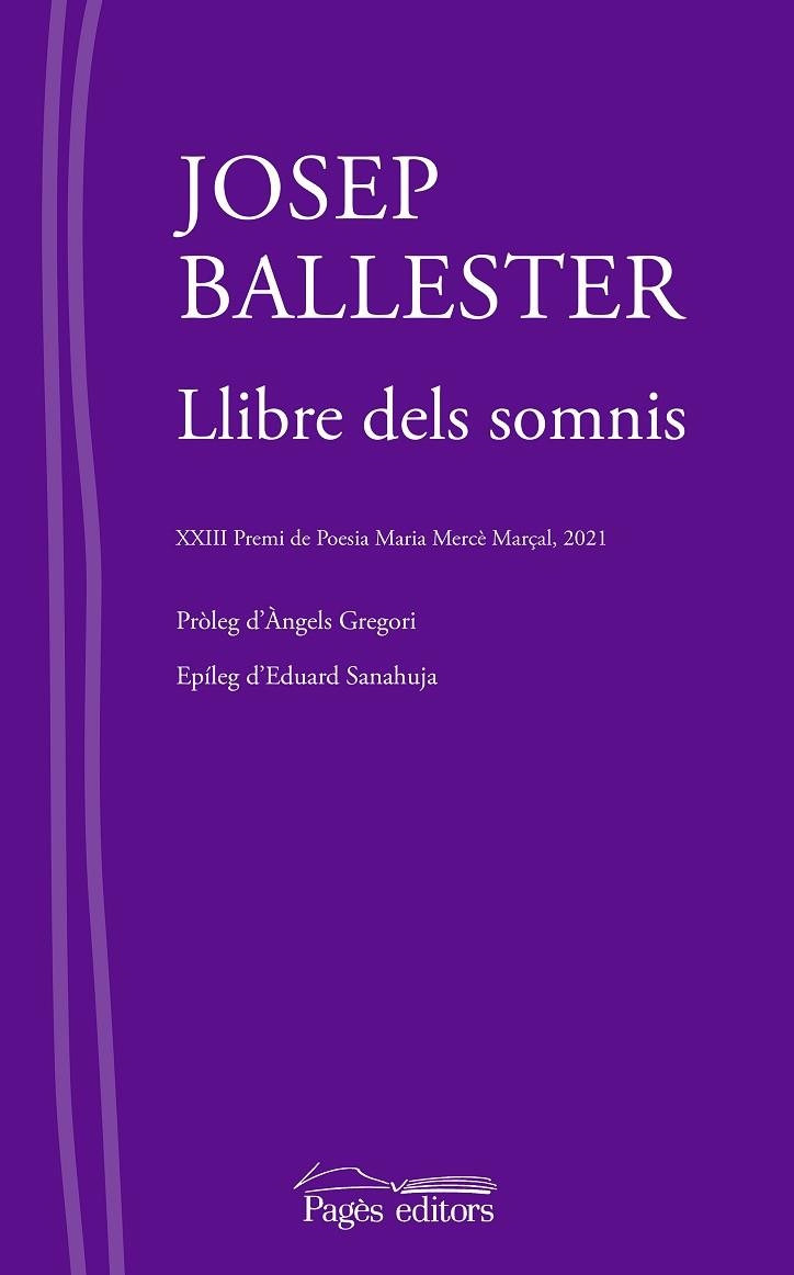 LLIBRE DELS SOMNIS (XXIII PREMI DE POESIA MARIA MERCE MARÇAL 2021) | 9788413033297 | BALLESTER ROCA, JOSEP