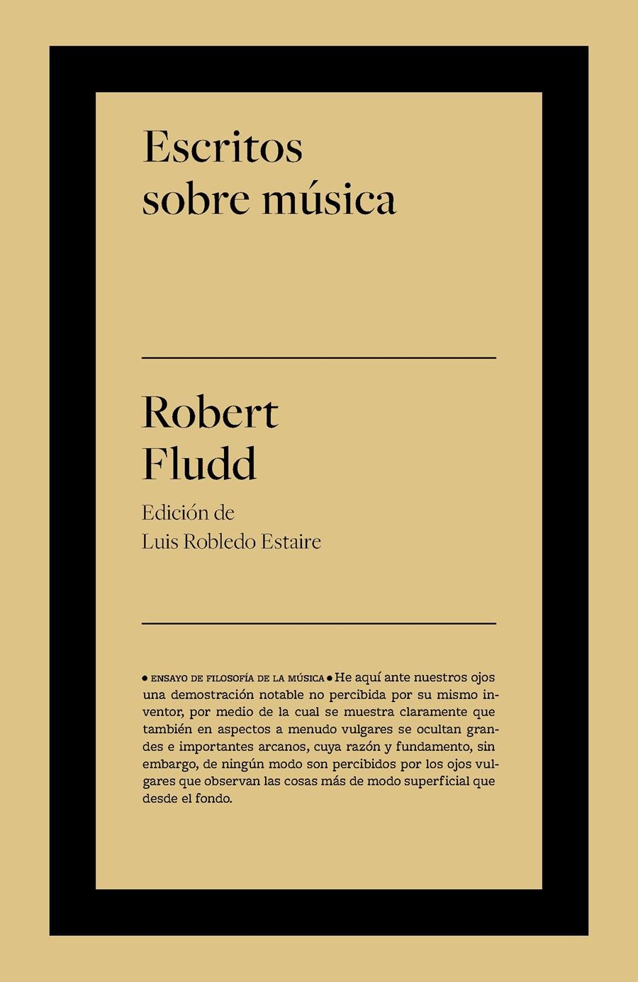 ESCRITOS SOBRE MÚSICA | 9788418546754 | ROBERT, FLUDD