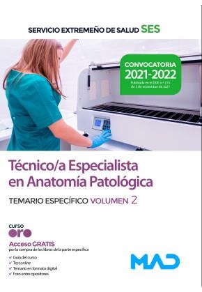 TÉCNICO/A ESPECIALISTA EN ANATOMÍA PATOLÓGICA. TEMARIO ESPECÍFICO VOLUMEN 2 | 9788414255926